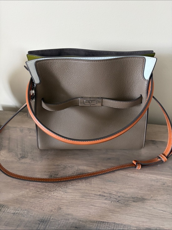 Tory Burch Handbags - Tory Burch Wild Mushroom Multi-Accent Leather Shoulder Bag - Women's Handbag